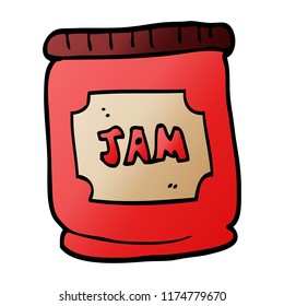 Cartoon Doodle Jam Pot Stock Vector (Royalty Free) 1174779670 ...