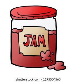 olla de jam de doodle de dibujos animados