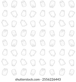 Cartoon doodle of jar pattern