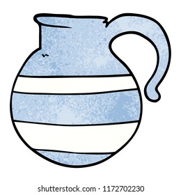 cartoon doodle of a jug