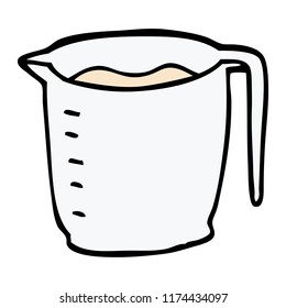 jarra de doodle de dibujos animados