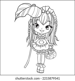 cartoon doodle kawaii anime coloring page cute illustration drawing clipart character chibi manga comics