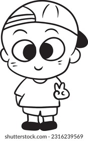 cartoon doodle kawaii anime coloring page cute illustration drawing character chibi manga comic