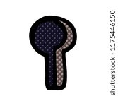 cartoon doodle keyhole