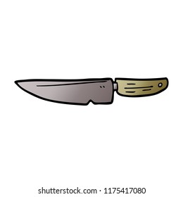 cuchillo de cocina de doodle de dibujos animados