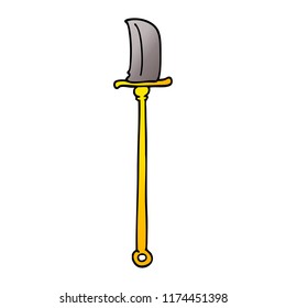 cartoon doodle of a knife