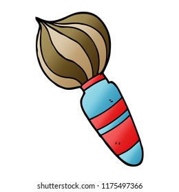 cartoon doodle of a large paint brush