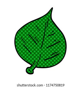 cartoon doodle leaf