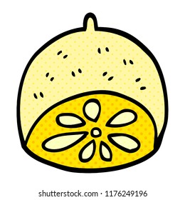 Cartoon-Doodle-Zitronenfrucht
