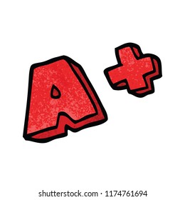 cartoon doodle letter grades