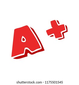 cartoon doodle letter grades