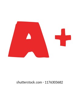 cartoon doodle letter grades