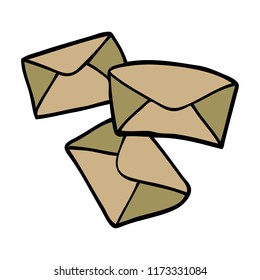 cartoon doodle letters