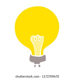 bombilla de doodle de dibujos animados