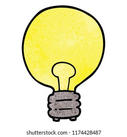 cartoon doodle light bulb