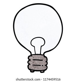 bombilla de doodle de dibujos animados