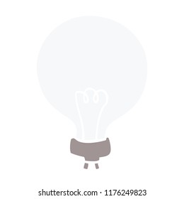 cartoon doodle light bulb