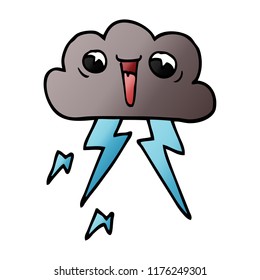 nube de iluminación de dibujos animados