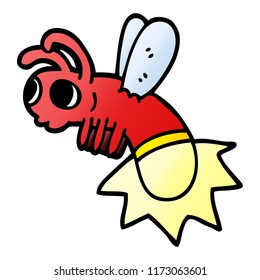 cartoon doodle lightning bug