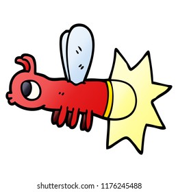 Cartoon Doodle Lightning Bug Stock Vector (Royalty Free) 1176245488