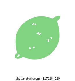 desenho animado doodle limão fruta