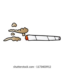 cartoon doodle lit joint