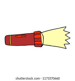 cartoon doodle of lit torch
