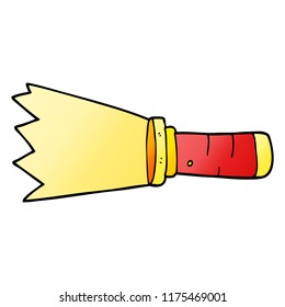 antorcha iluminada con dibujos animados
