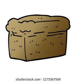 cartoon doodle loaf of bread