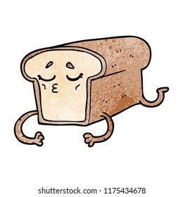 cartoon doodle loaf of bread