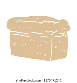 cartoon doodle loaf of bread