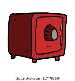 doodle de dibujos animados seguro con llave