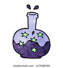 poción mágica del doodle de dibujos animados