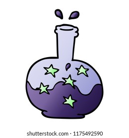 cartoon doodle magic potion