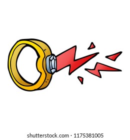 cartoon doodle magic ring