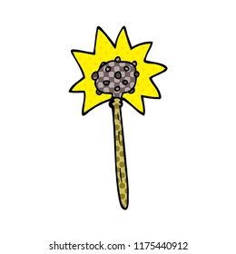 cartoon doodle mallet