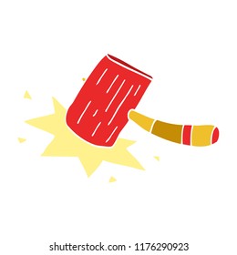 caricatura de doodle mallet
