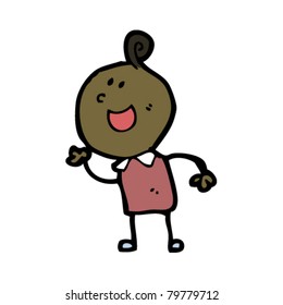 cartoon doodle man calling out