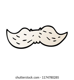 cartoon doodle mans mustache