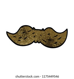 cartoon doodle mans mustache