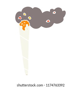 cartoon doodle marijuana joint