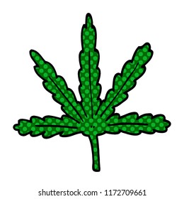 caricatura doodle marihuana leaf