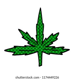caricatura doodle marihuana leaf