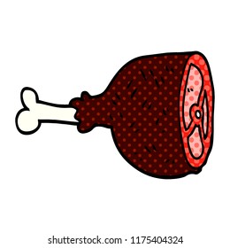 cartoon doodle meat joint