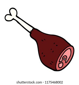 Cartoon-Doodle-Fleischverbindung