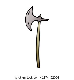 caricatura doodle ax medieval