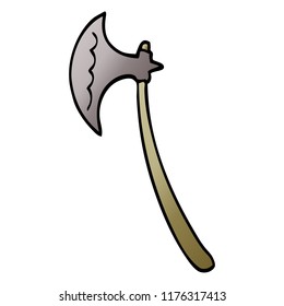 caricatura doodle ax medieval