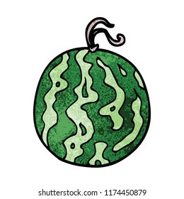 cartoon doodle melon
