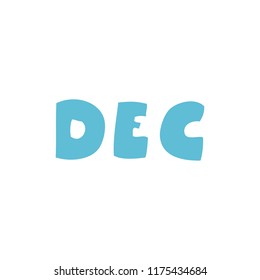 cartoon doodle month of december