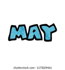 doodle de dibujos animados mes de mayo